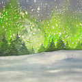 Icy Aurora Night